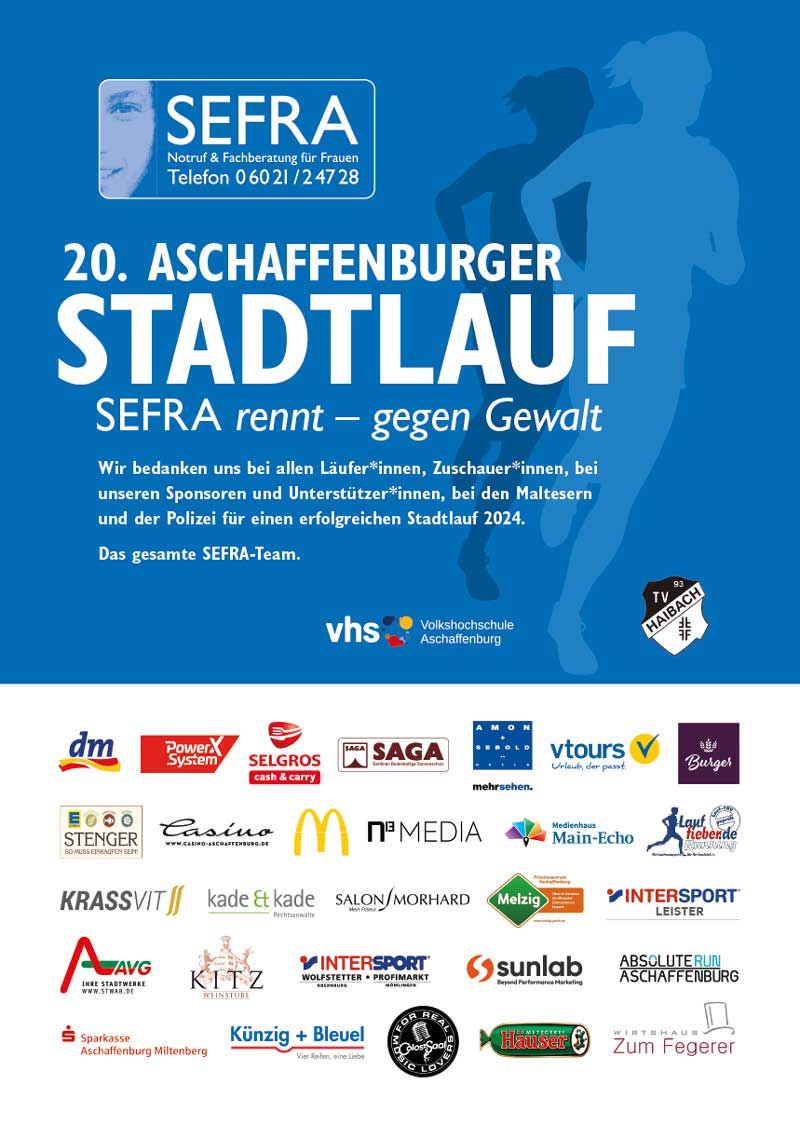 SEFRA-Lauf 2024 Danke